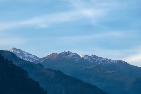 Mountain ridges in Himachal Pradesh