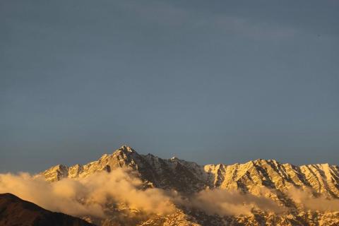 Dhauladhar peaks in evening light